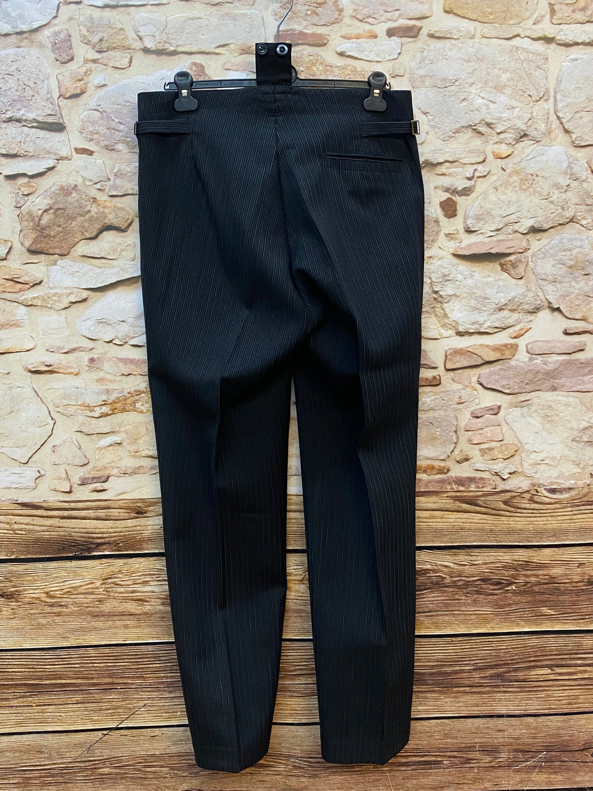 Pantalon Stresemann ceinture faite à la main 88 cm, taille 48 