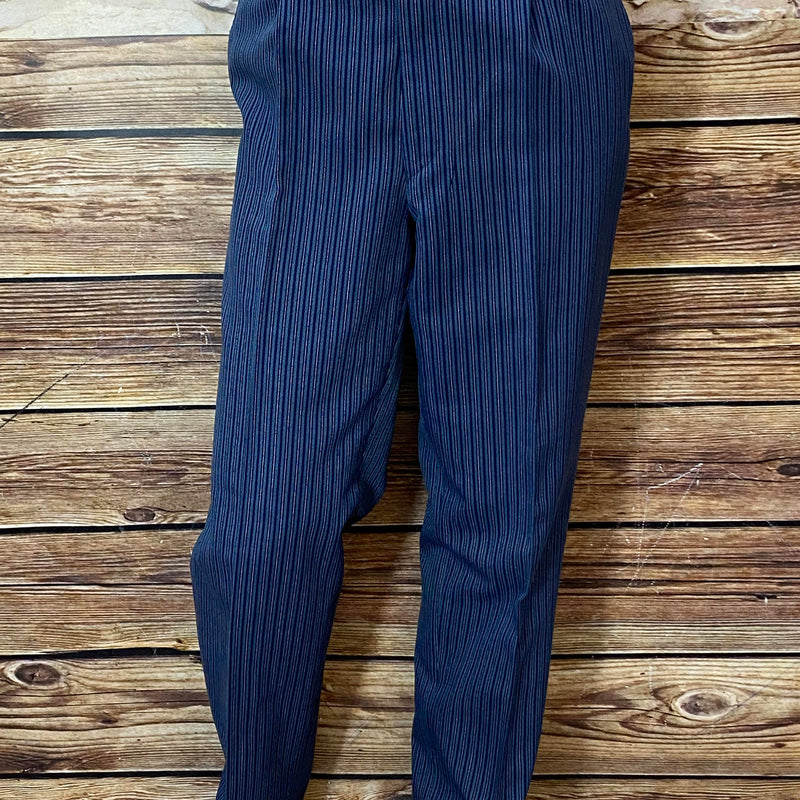 „Vintage Stresemannhose dunkelblau gestreift Größe 56 elegante Anzughose Herren“