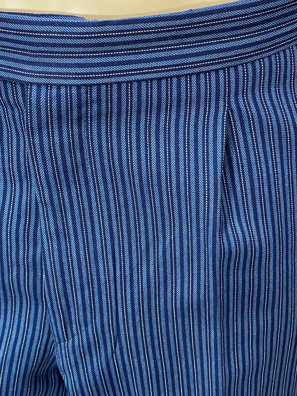 „Dunkelblaue Stresemannhose mit Nadelstreifen Größe 56 Vintage Hose festlich“