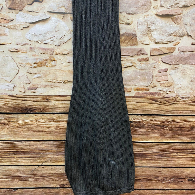 Vintage Stresemannhose Größe 56 in Grau-Schwarz mit Nadelstreifen, handgefertigt aus Schurwolle, Herrenmode 20er Jahre.