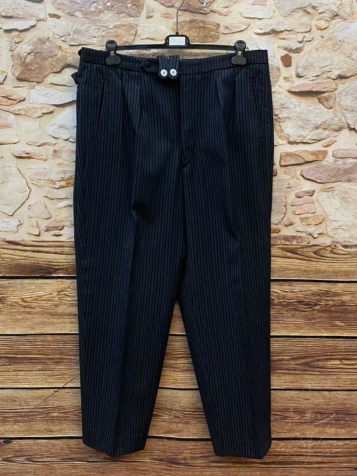 Pantalon Stresemann ceinture vintage 90 cm, taille 50 