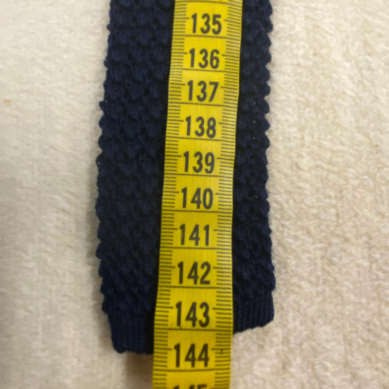 Strick-Krawatte Vintage dunkelblau, Ansicht 5