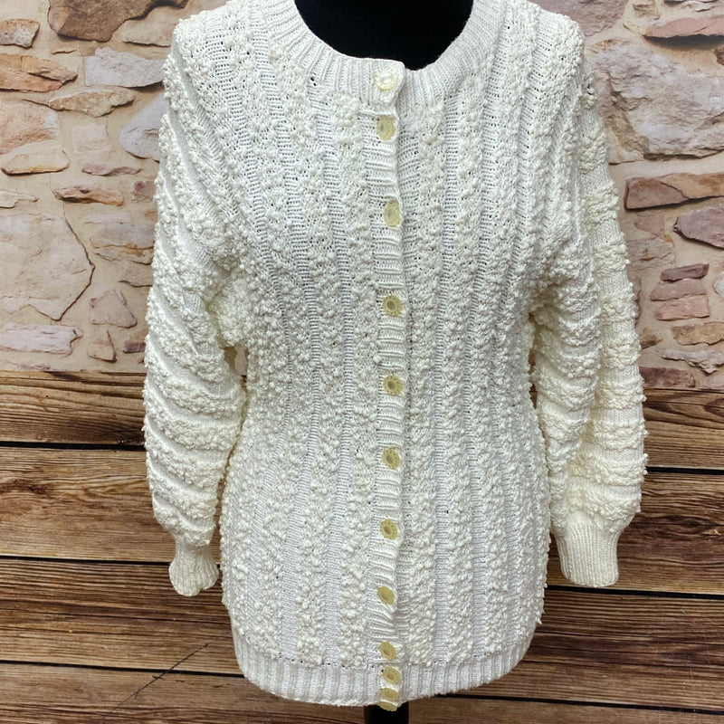 Vintage Strickjacke Gr.36, cremefarbend
