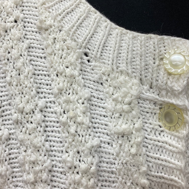 Vintage Strickjacke Gr.36, cremefarbend