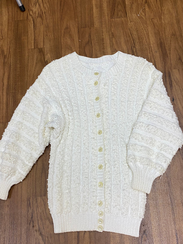 Vintage Strickjacke Gr.36, cremefarbend