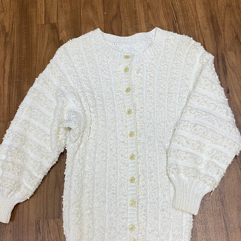 Vintage Strickjacke Gr.36, cremefarbend
