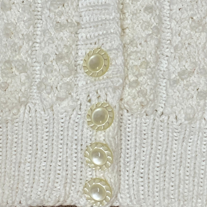 Vintage Strickjacke Gr.36, cremefarbend