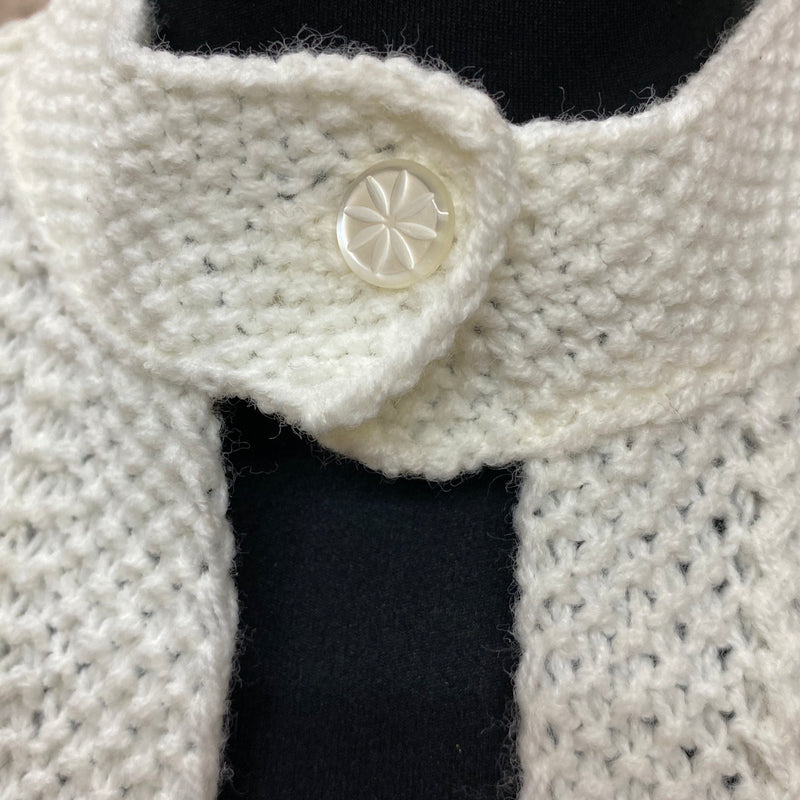 Strickjacke Vintage Damen Gr.38, cremefarbend
