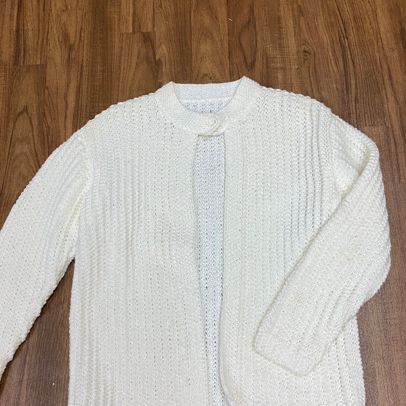 Strickjacke Vintage Damen Gr.38, cremefarbend