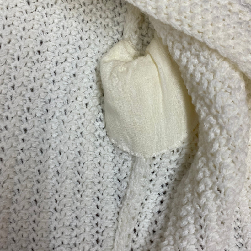 Strickjacke Vintage Damen Gr.38, cremefarbend