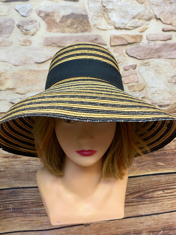 Vintage Strohhut Damenhut Sonnenhut Sommer-Hut Laura Ashley