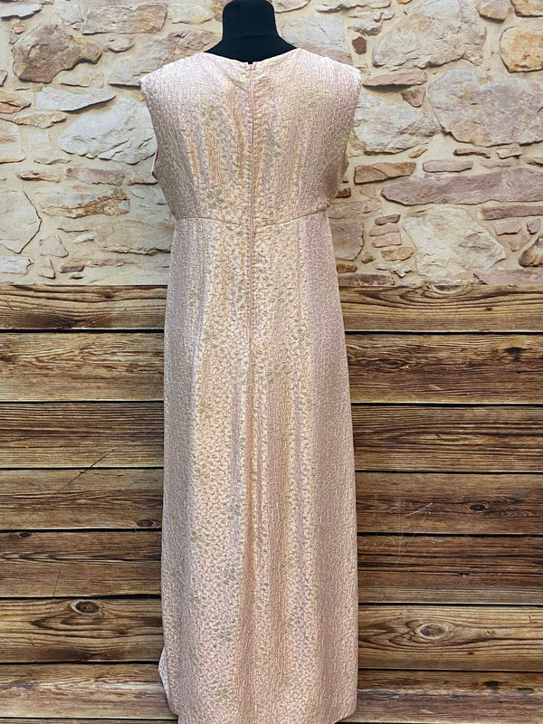 Vintage Theater Kleid 60er Jahre Rosa Gold Abendkleid
