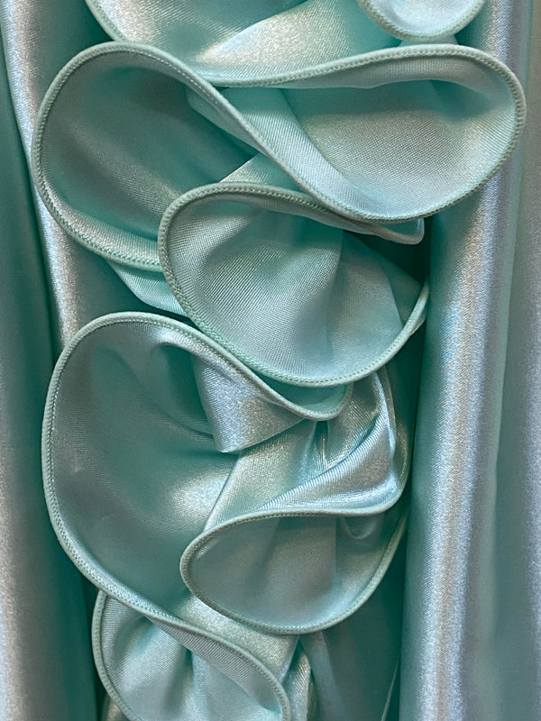 Vintage Theaterkleid Mintgrün Rüschen Ballkleid Bühnenkostüm Barock Stil, Ansicht 5