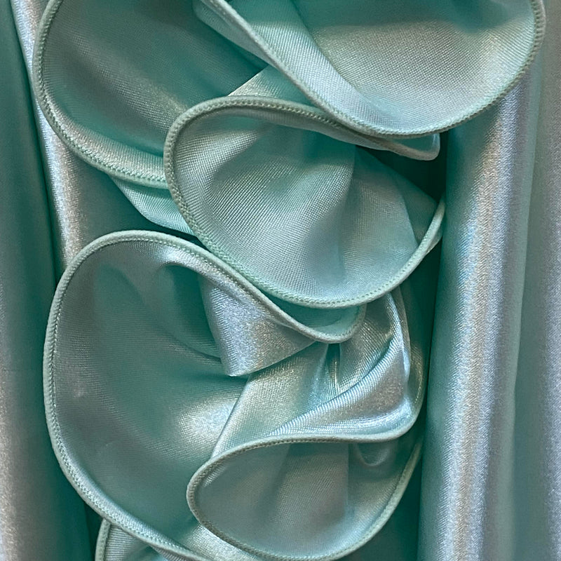 Vintage Theaterkleid Mintgrün Rüschen Ballkleid Bühnenkostüm Barock Stil, Ansicht 5