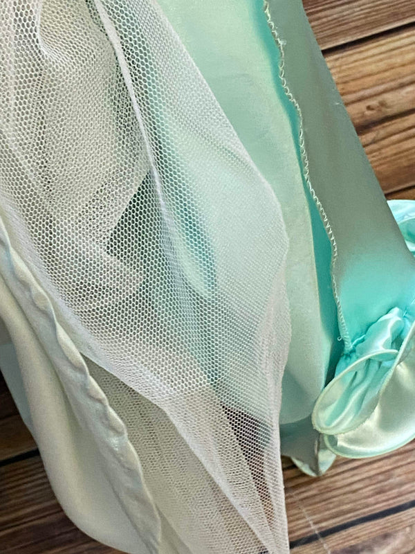 Vintage Theaterkleid Mintgrün Rüschen Ballkleid Bühnenkostüm Barock Stil, Ansicht 6