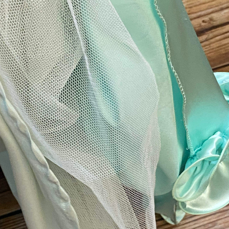 Vintage Theaterkleid Mintgrün Rüschen Ballkleid Bühnenkostüm Barock Stil, Ansicht 6
