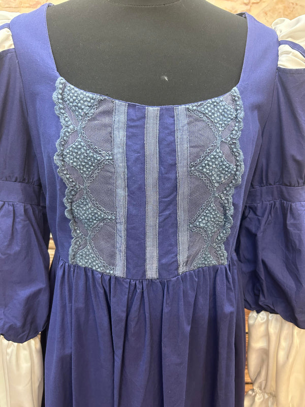 Vintage Theaterkleid im Stil des späten 18. Jahrhunderts, Größe 38
