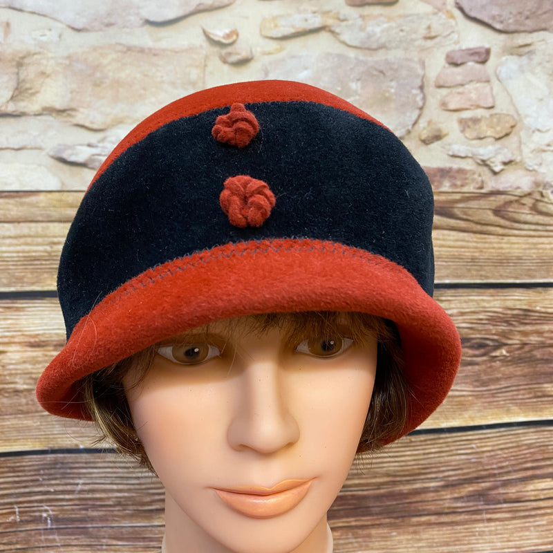Topfhut, Glockenhut Vintage Damen original Gr.55, Ansicht 2