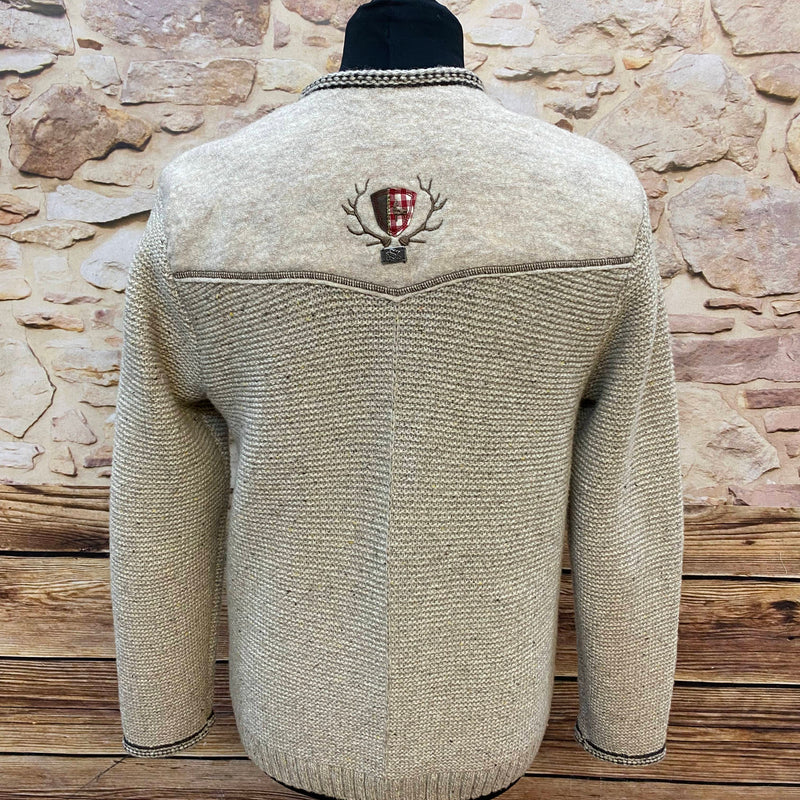 Trachtenstrickjacke - Herren - grau – Größe S – Spieth & Wensky