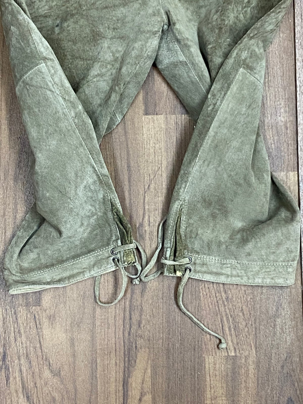 Vintage Herren Kniebundlederhose Trachtenhose Landhaus Gr.46