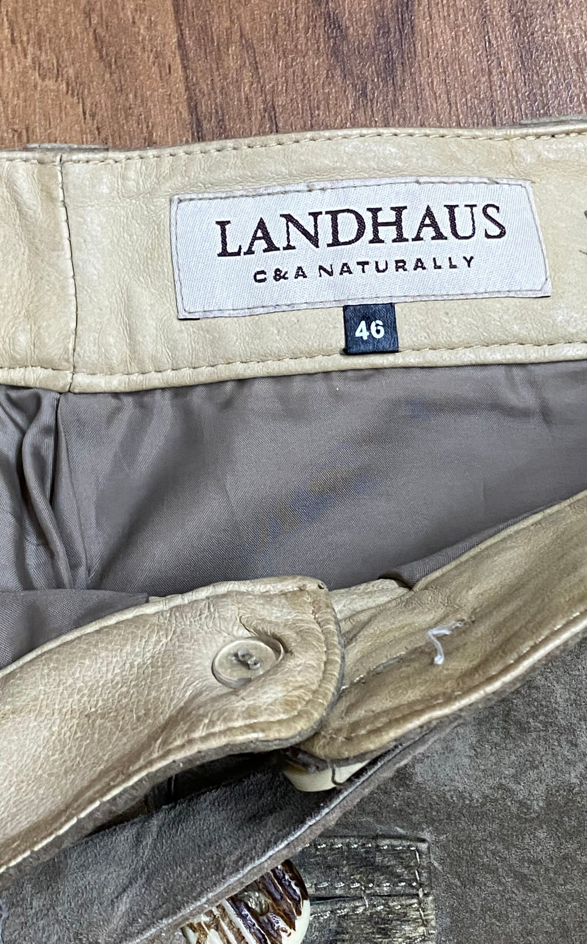 vintage longueur genou lederhosen pantalon traditionnel maison de campagne taille 46