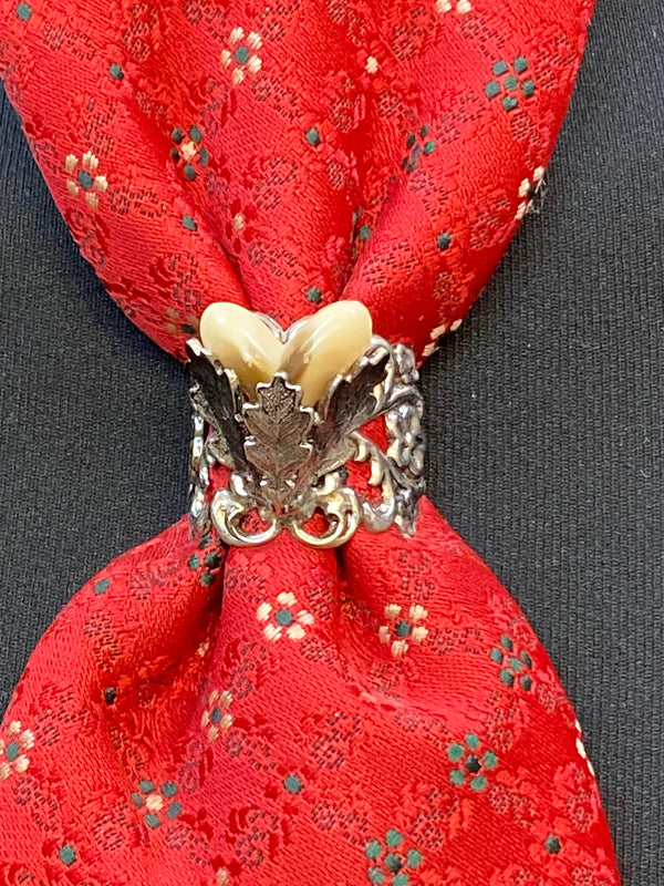 Trachten Krawatte Rot mit Trachtenring