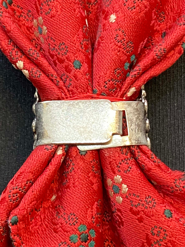 Trachten Krawatte Rot mit Trachtenring