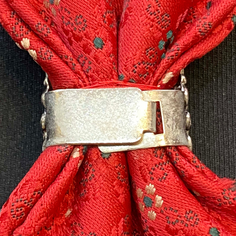 Trachten Krawatte Rot mit Trachtenring