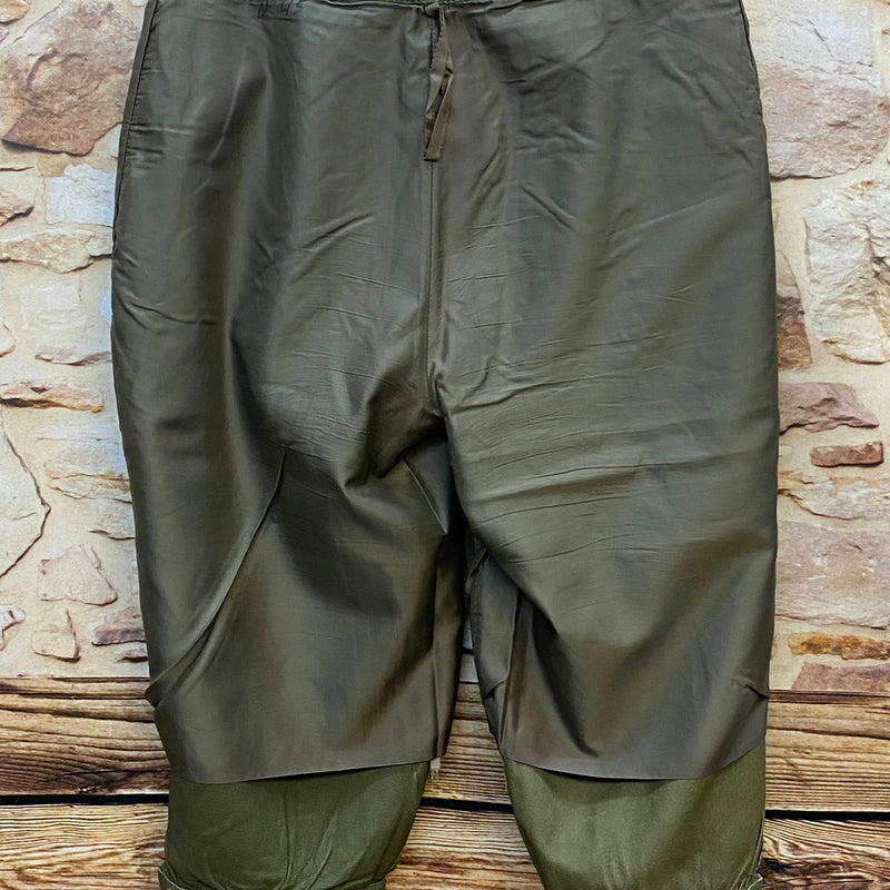 Vintage Damen Trachtenlederhose Gr. 40 in Olivgrün aus Veloursleder mit Bundfalten – Ansicht 6