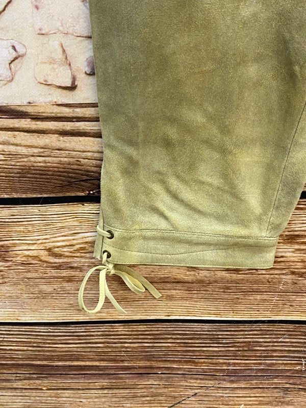 Damen Trachtenlederhose Kniebund Gr. 38 – Spieth & Wensky – olivgrün