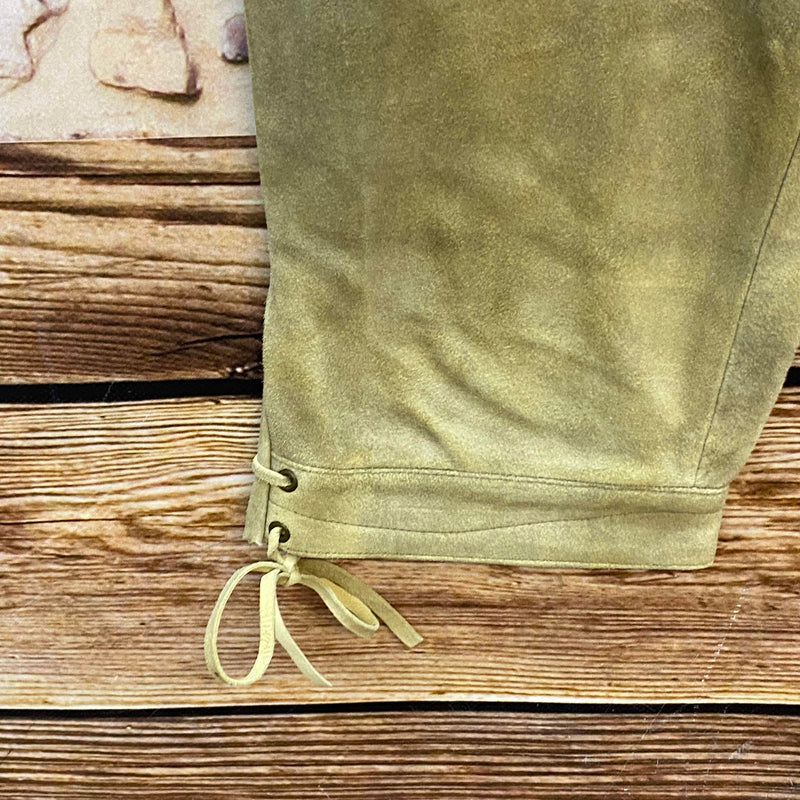Damen Trachtenlederhose Kniebund Gr. 38 – Spieth & Wensky – olivgrün