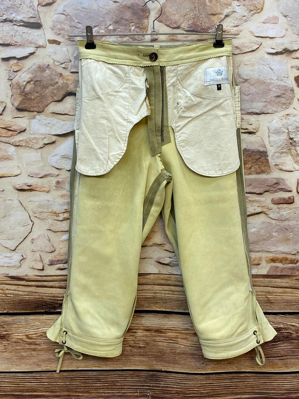 Damen Trachtenlederhose Kniebund Gr. 38 – Spieth & Wensky – olivgrün