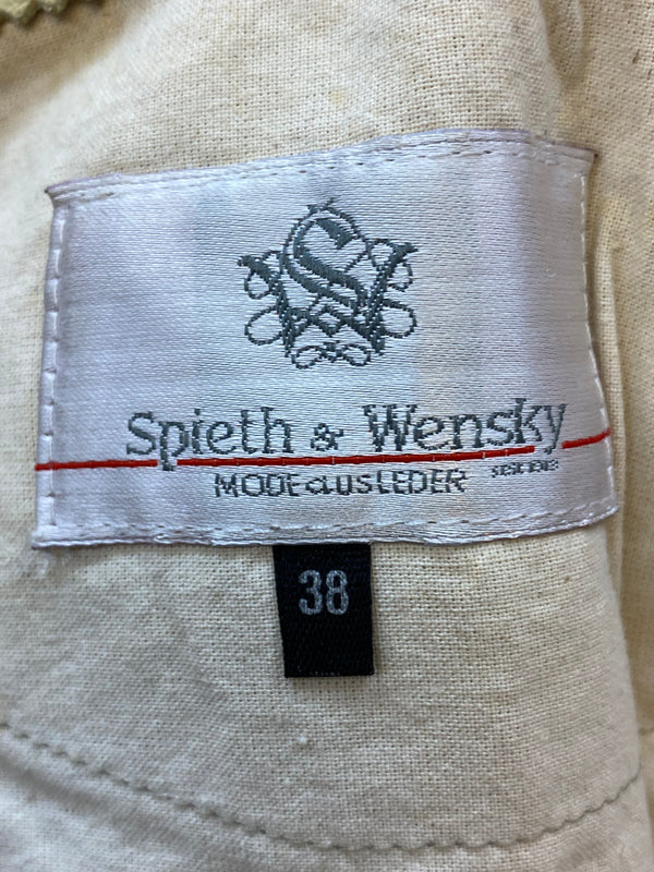 Damen Trachtenlederhose Kniebund Gr. 38 – Spieth & Wensky – olivgrün