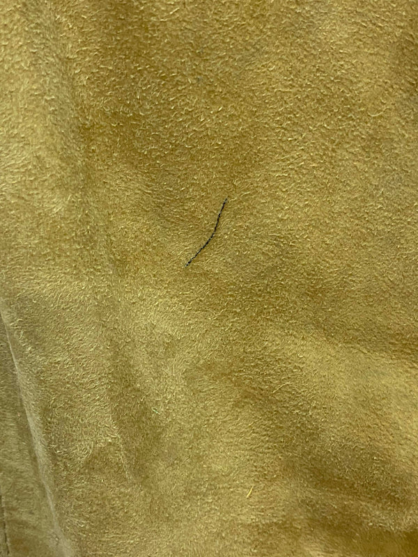 Vintage Damenlederhose in Oliv – Detail Rauleder