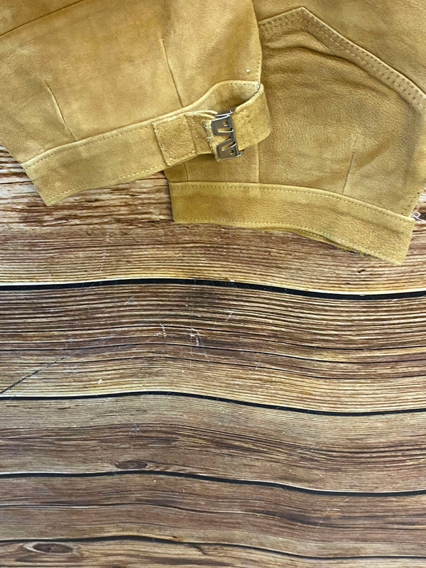 Damen Trachten-Lederhose 3/4 Gr. 38 – hellbraun