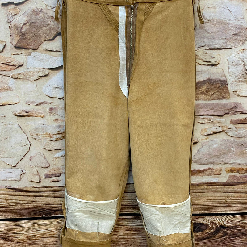 Damen Trachten-Lederhose 3/4 Gr. 38 – hellbraun