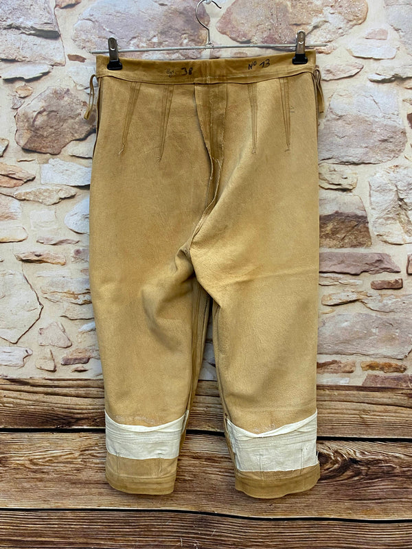 Damen Trachten-Lederhose 3/4 Gr. 38 – hellbraun