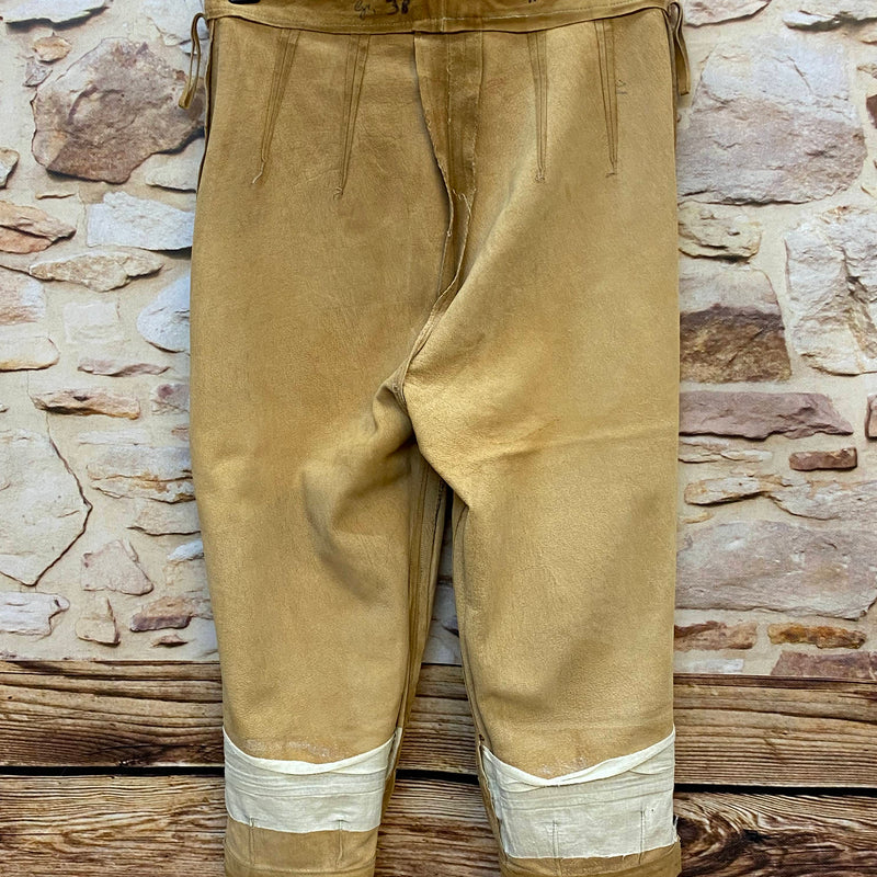 Damen Trachten-Lederhose 3/4 Gr. 38 – hellbraun