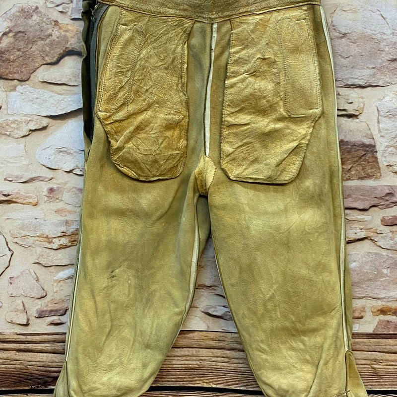 Damen Trachtenlederhose 3/4 Gr. 34 – dunkelgrün