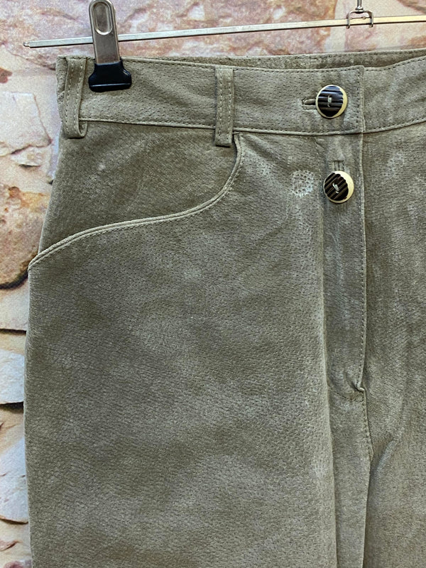 Vintage Trachtenlederhose Damen Gr. 36 mit Spitze