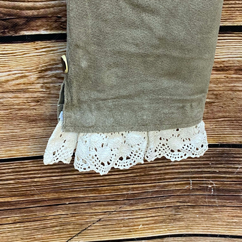 Vintage Trachtenlederhose Damen Gr. 36 mit Spitze