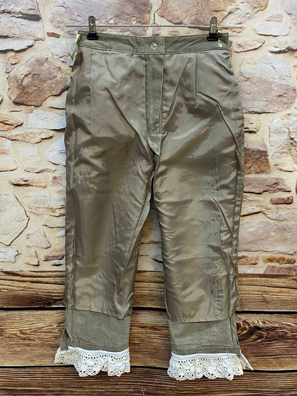 Vintage Trachtenlederhose Damen Gr. 36 mit Spitze