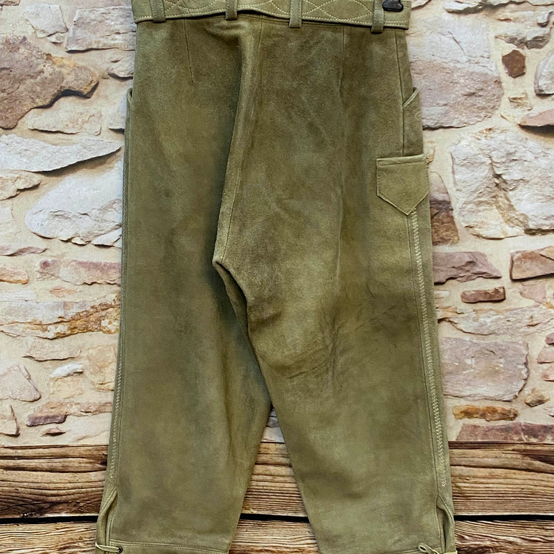 Vintage Damen Kniebundlederhose Hirschleder – Gr. 36