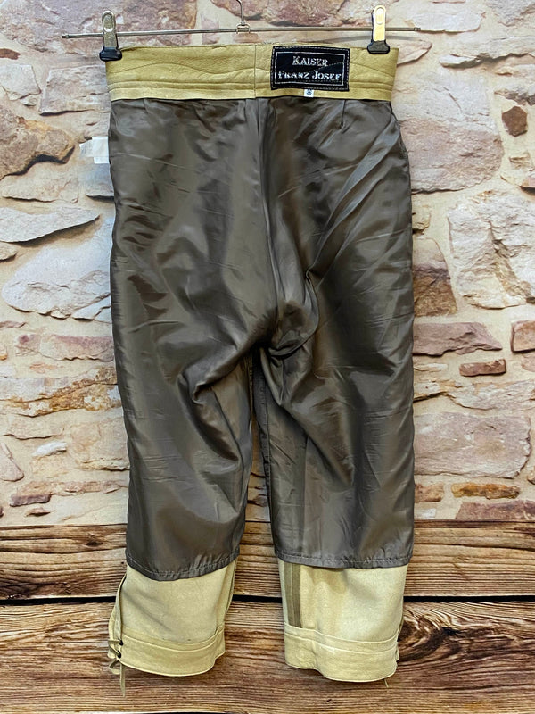 Vintage Damen Kniebundlederhose Hirschleder – Gr. 36