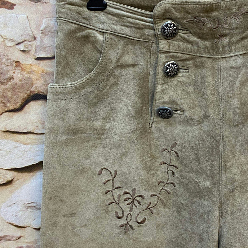 Vintage Damen Kniebundlederhose Landhaus – Gr. 44
