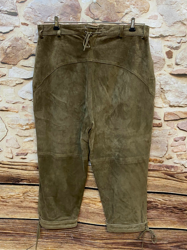 Vintage Damen Kniebundlederhose Natural Life – Gr. 44