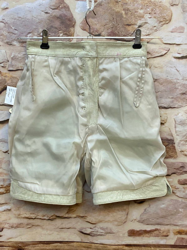 Vintage Damen Lederhose aus Veloursleder – Gr. 36