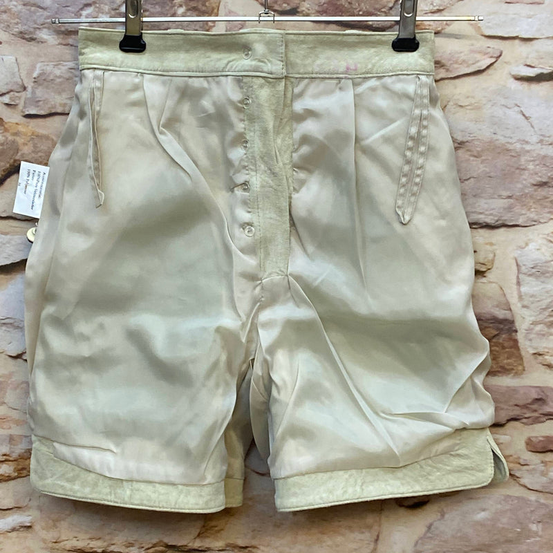 Vintage Damen Lederhose aus Veloursleder – Gr. 36