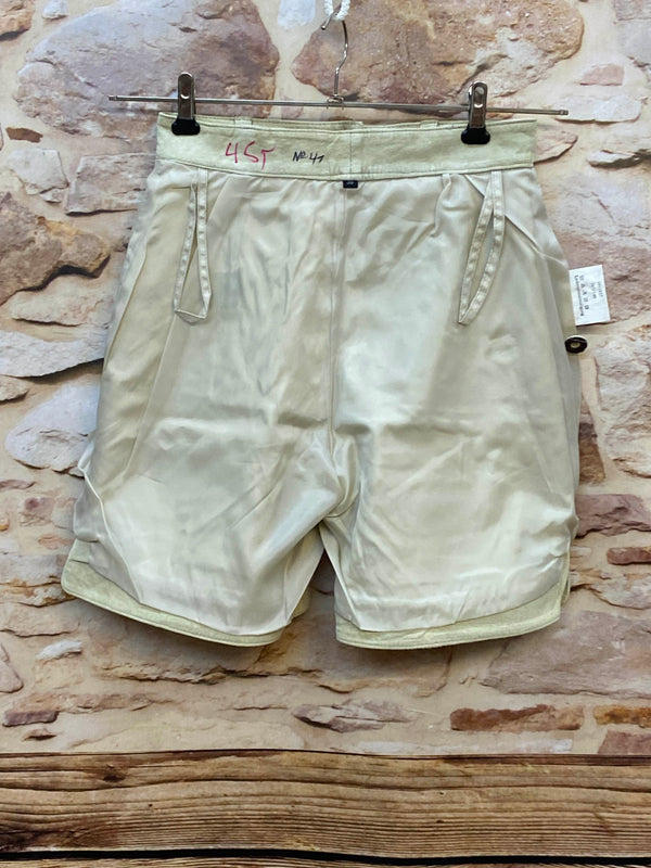 Vintage Damen Lederhose aus Veloursleder – Gr. 36