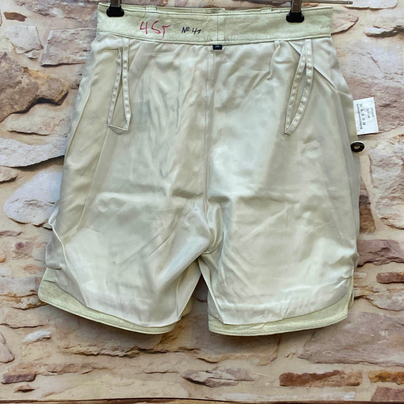 Vintage Damen Lederhose aus Veloursleder – Gr. 36